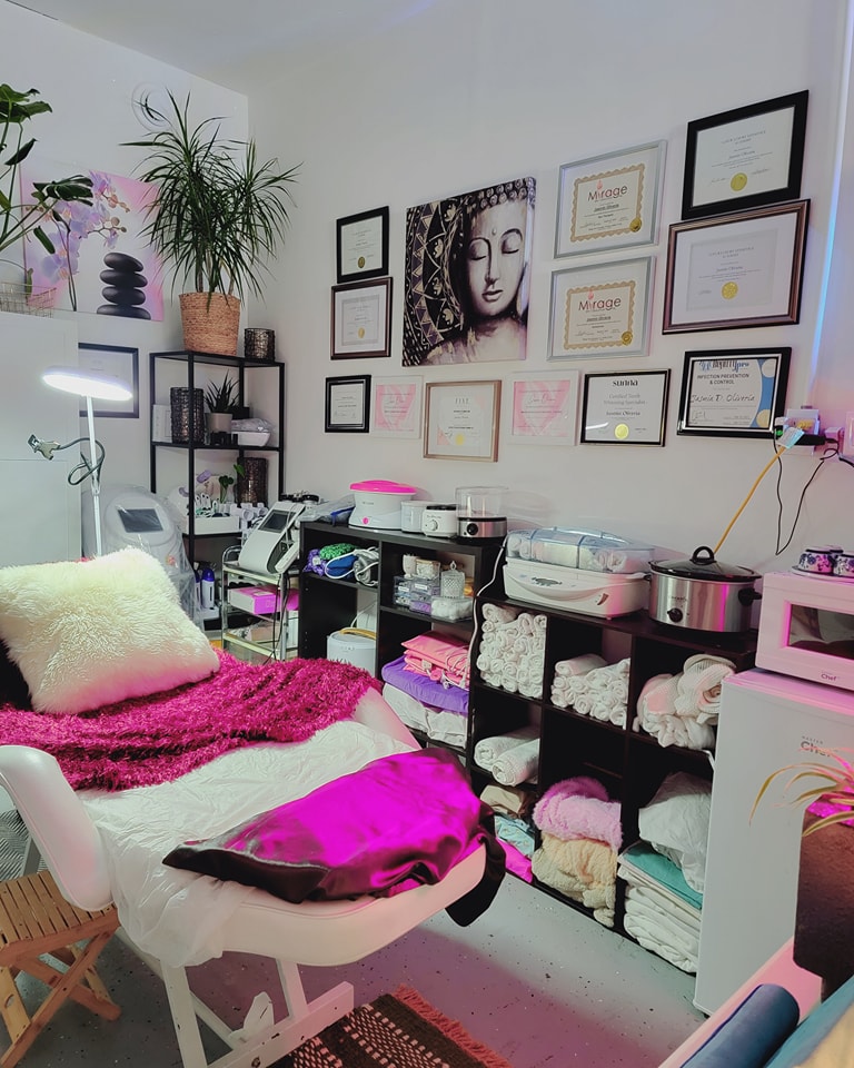 Beauty treatment corner inside the JasBeauty salon